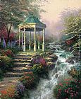 Thomas Kinkade Sweetheart Gazebo painting